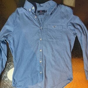 Vineyard Vines Men's Blue Long Sleeve Tucker Shirt Plaid, Size M